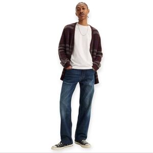 Levi's 569's Blue Stretch Loose Straight Jeans - Men's